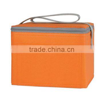 Non-Woven Insulated Six Pack Kooler Bag- Orange