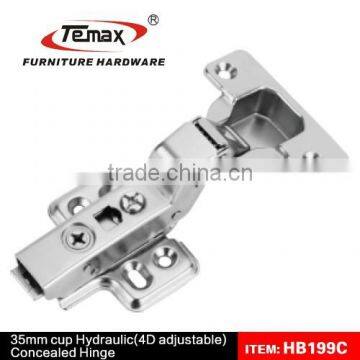 Furniture hardware hydraulic soft close surface mount hinges