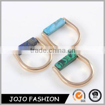 Hot sale charm fashion turquoise mens gold ring