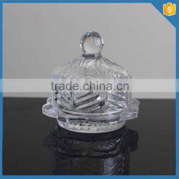 LXHY-CE0821High Quality Small Novelty Butter Dish With Clear Crystal Cover photo-3