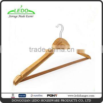 High Quality Wood Hanger with Trouser Bar