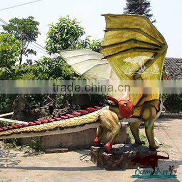 Animatronic Dinosaur Park Dragon Statues Western Dragon for Theme Park photo-4