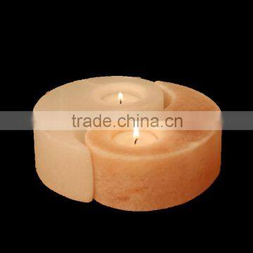 Rock Salt Candle double Fish