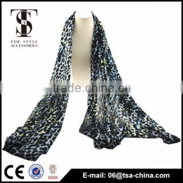 2015 printed multi colored leopard lady scarves viscose