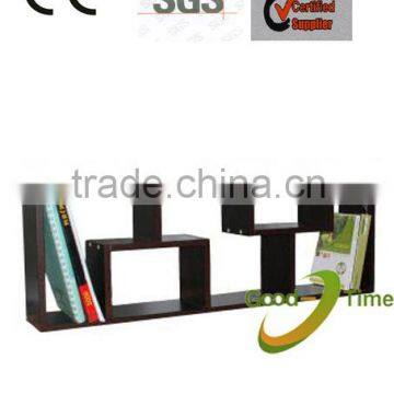 2013 modern melamine wall bookshelf design factory