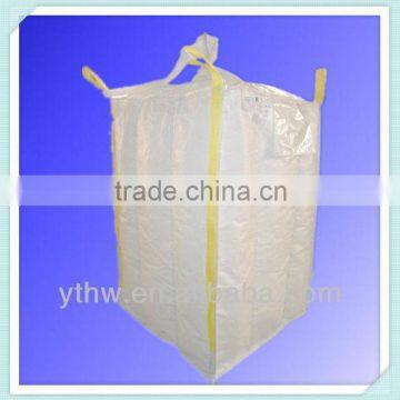 4-Panel baffle bulk bag with stevedore/fill spout and bonnet discharge spout bulk bag/big bag