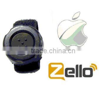 BLE Bluetooth Low Energy finger wireless PTT Push-To-Talk for Apple iOS Zello app