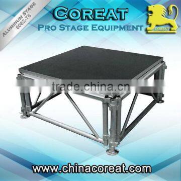 KLT-S1 Portable Wooden Board Aluminum Frame Adjustable Stage Platform