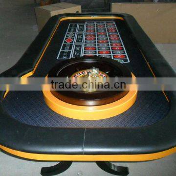 96 inch casino deluxe roulette poker table with wood legs