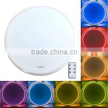TIWIN Factory Direct Sale 27w Remote Control Home Multi Color Surface Mounted Dimmable Led Ceiling Lighting / Lamp With CE ROHS photo-6