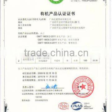 CERTIFICATE OF ORGANIC PRODUCTS