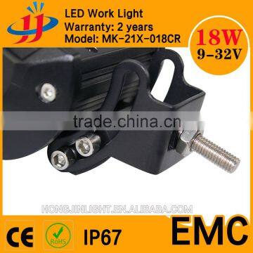 Waterproof IP67 LED Light Bar LED Bar Light 9-32 V Offroad 18W LED Working Light Bar