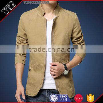 Customized New Fashion Trendy Men Plain Hoody Jacket in 2016