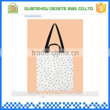 New design fashion promotional shopping white canvas water bags sale