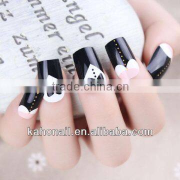 2014 100% real nail polish strips nail polish sticker wholesale