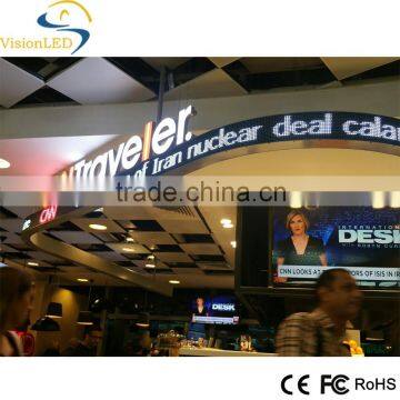 Special product full color flexible led display indoor led scrolling sign