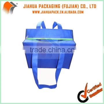 zipper promotional nonwoven bag for bank