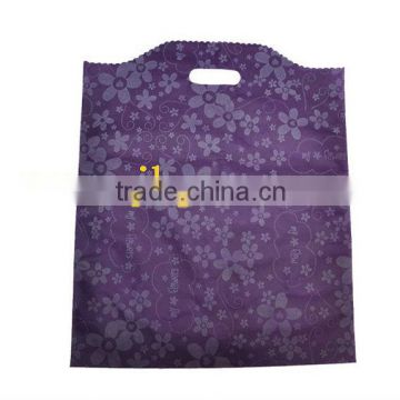 custom made non-woven gift bags with die cut handle