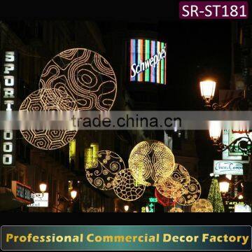 Customize commercial cross Street 2D ball light rope motif