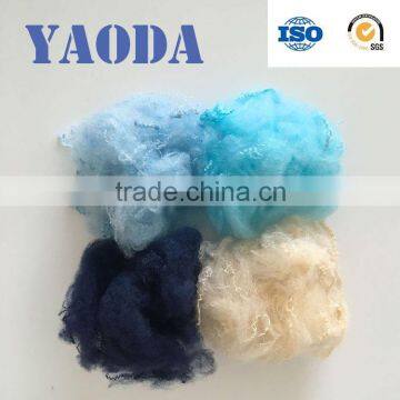 Recycled colored polyester staple fiber for sofa