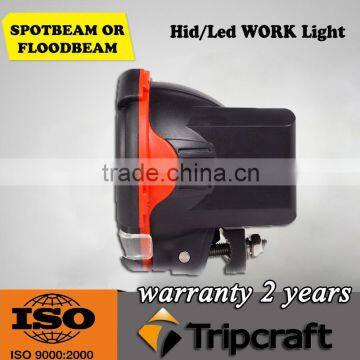 Rectangle head light Excavator forklift work light 35W 55W HID Xenon Work Light lamp