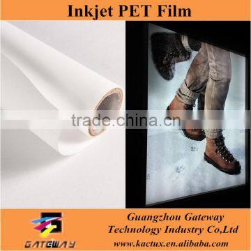 Backlit PET Film 160gsm Water Based Dye ink