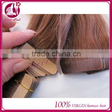 2015 Hot Selling 100% Human Brazilian Hair Ombre Remy Tape Hair Extension