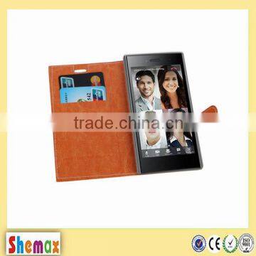 Wholesale quality strong magnetic flip wallet case for blackberry leap