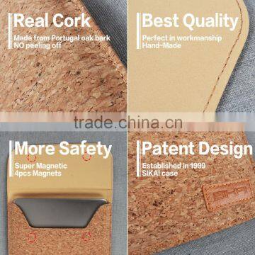 SIKAI Patent 100% Oak Cork Bag for Microsoft Surface Pro 4 Bag Sleeve Cork Pouch Bag Laptop Handbag Leather Briefcase For MS photo-6