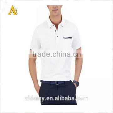 Wholesale striped yarn dyed man polo t shirt