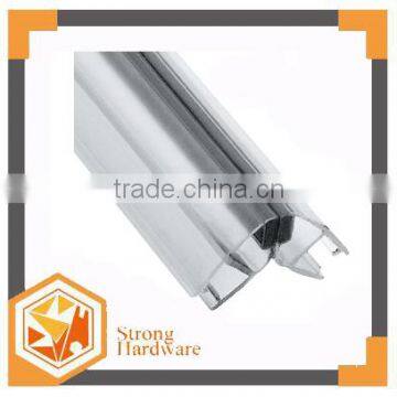 F shape magnetic water proof PVC glass shower door seal strip weather stip rubber sealing strip Water proof
