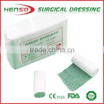 Henso Surgical Absorbent Medical Disposable Gauze Bandage B.P. Standard