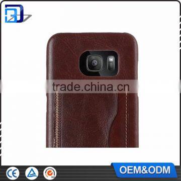 Hot ! Crazy Horse Pattern Leather Skin With Card Holder Stand Back Cover For Samsung Galaxy S7 Edge G935 Case Phone Accessories photo-3