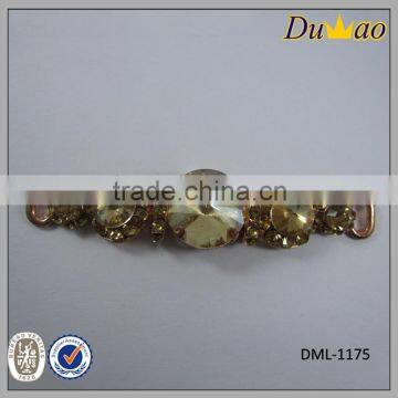 Rhinestone Shoe Ornament With Alloy Chain for Slipper Sandal photo-2