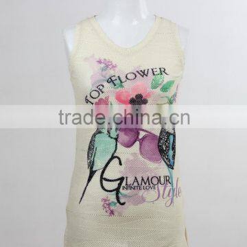 F5S15427 2016 New Style Wholesale Woman Print Tank Tops Made In China