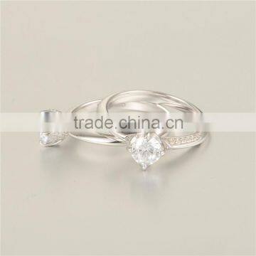 2016 New Arrival S925 Silver Wedding Diamond Rings photo-4