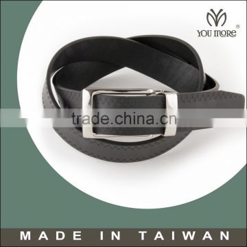 [Yor More]New product for men suit black and dark brown leather belt