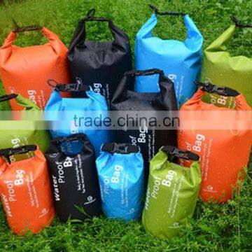 Cheapest and Eco-friendly PV Water Resistant Tarpulin Dry Bag with shoulder strap