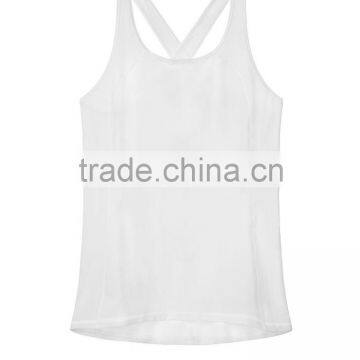 Cross Stripes Custom Logo Yoga Tank Tops Yoga Sports Wear photo-4
