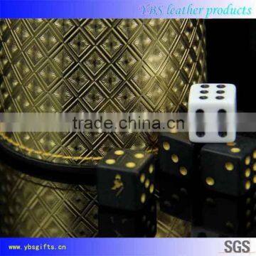 Wholesale Custom Classical Leather Dice Cup For Bar wholesale shaker cup