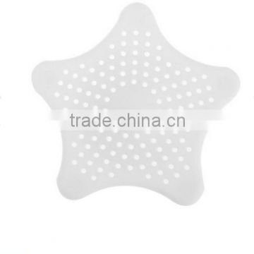 Star Shape Hair Catcher Rubber Bath Sink Strainer Shower Drain Cover / Floor Drain Sewer Floor Filter Trap