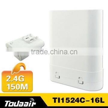 Todaair latest wireless networking equipment 2.4G 150M outdoor wireless bridge in telecommuncations