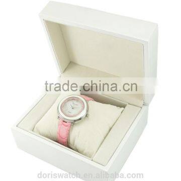 Good Quality &price Pure White Elegant Boxes for Ladies Watches Gift Case From photo-3