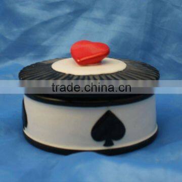 decorative porcelain jewelry case