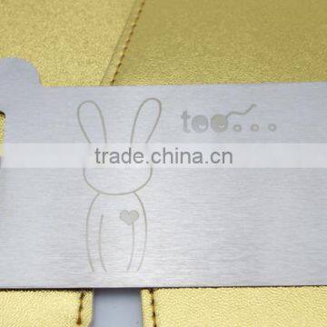 Stainless steel polished and blank metal compact mirror