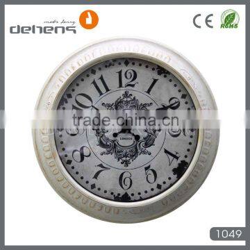 DEHENG archaistic metal wall clock in 14''