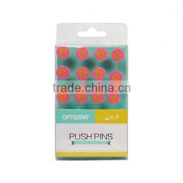 good quality novetly glossy smiling push pins