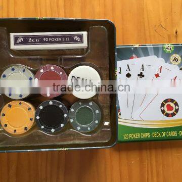 120 Pcs Texas Hold'em Poker Set in Tin Box photo-2