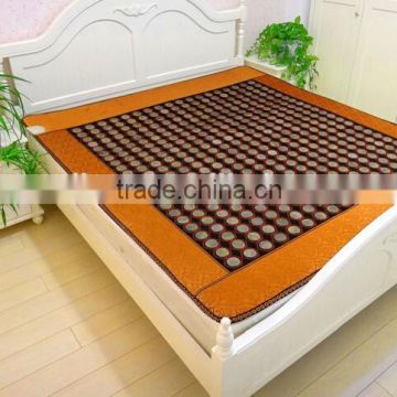 Full body China jade korea health heating mat foldable jade stone massage seat mat