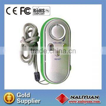 Portable FM auto scan radio with light